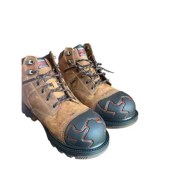 Timberlands Men's Magnitude 6" Composite Toe Waterproof leather Boot. Size 7.5 W - Picture 1 of 7